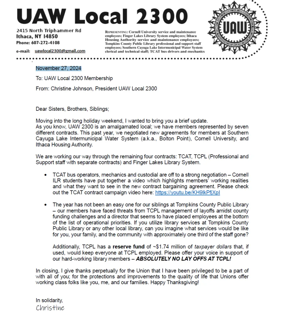 Local 2300 Nov 27, 2024