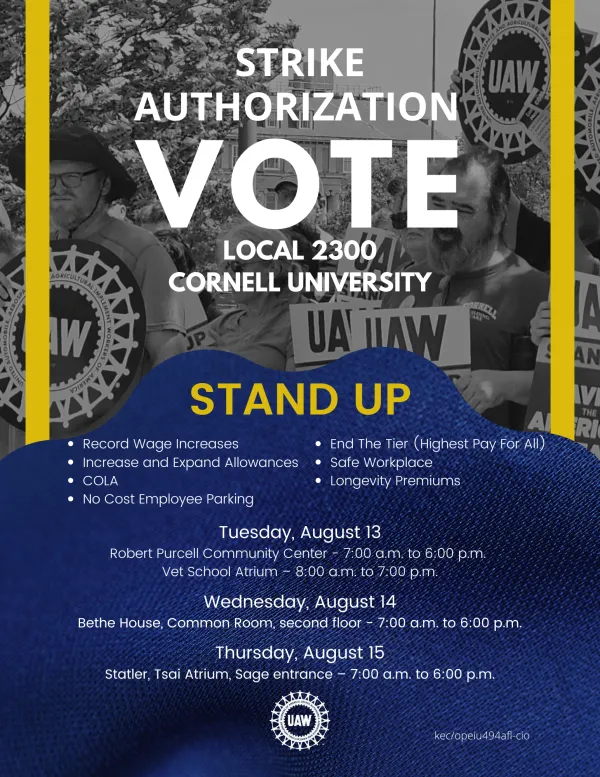 Strike Authorization Vote Flyer